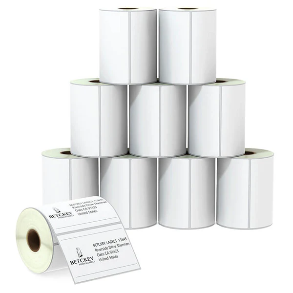 4 étiquettes thermiques de 2,5