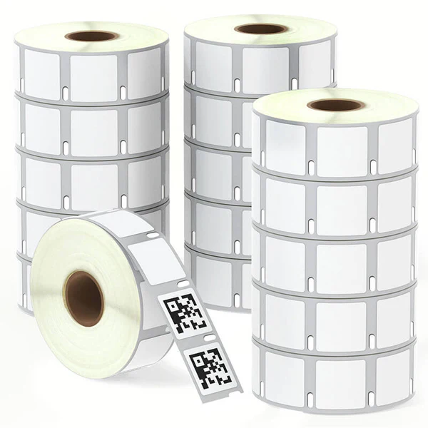 Étiquettes polyvalentes compatibles avec la Dymo 30332, 1 x 1