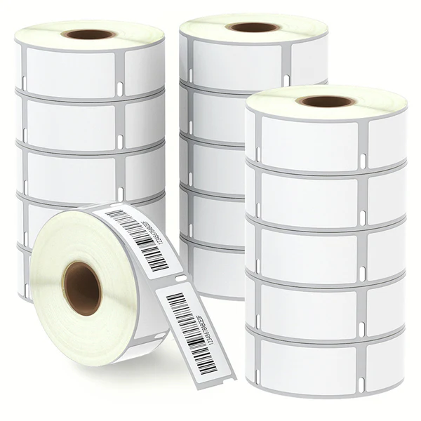 Étiquettes polyvalentes compatibles avec Dymo 30336, 1-1/8 x 3-1/2