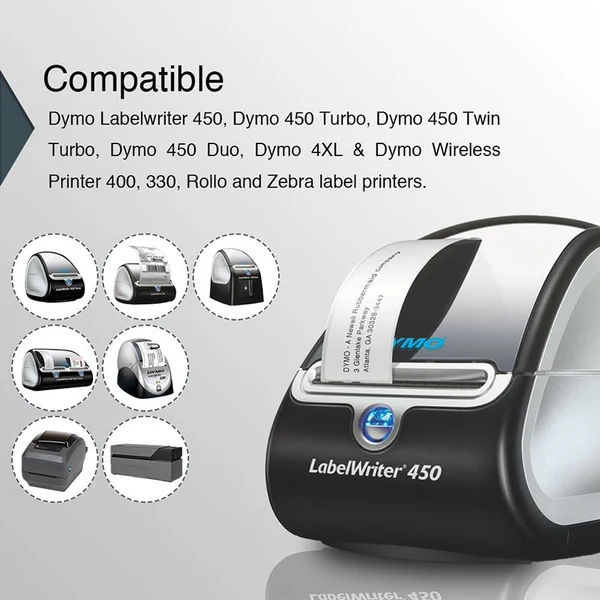 Étiquettes pour imprimantes compatibles Dymo