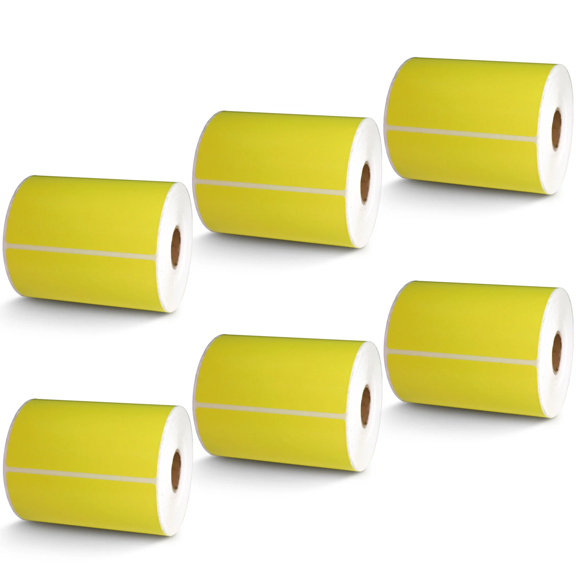 Yellow 4 x 6 Direct Thermal Labels