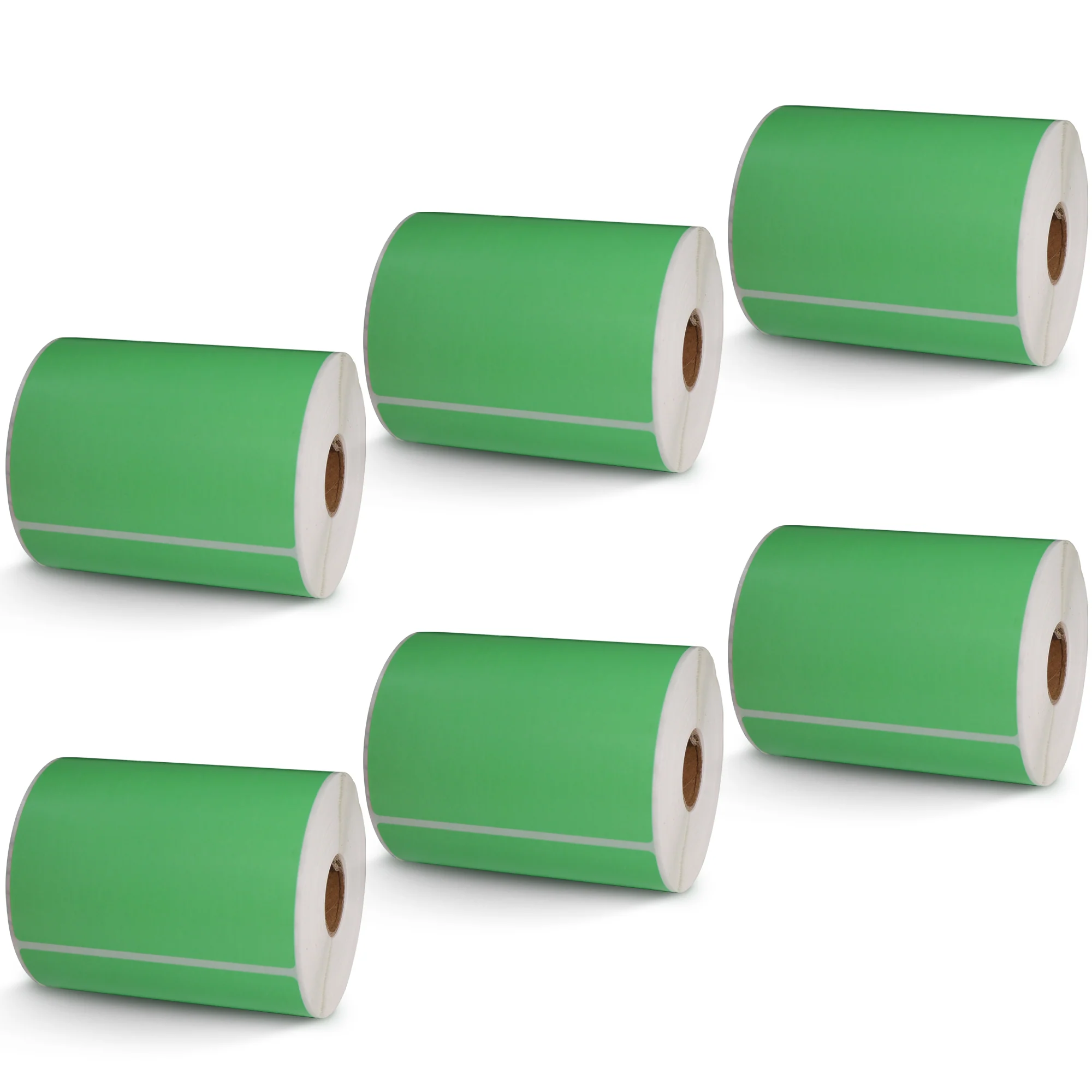 Green 4 x 6 Direct Thermal Labels