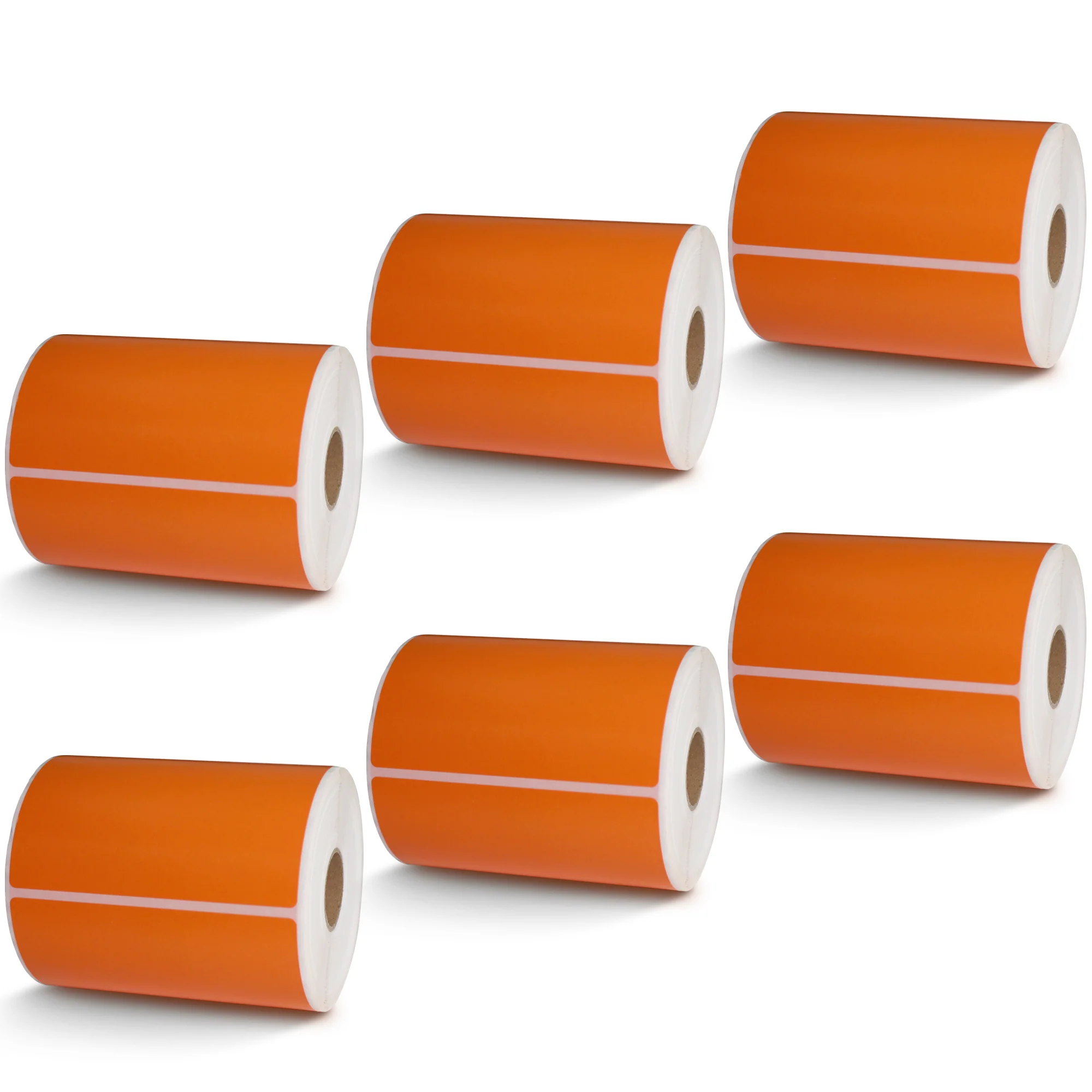 Orange 4 x 6 Direct Thermal Labels