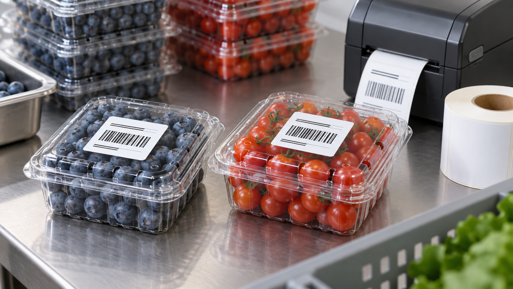 How Do You Choose Direct Thermal Labels for Produce Clamshell Packaging?