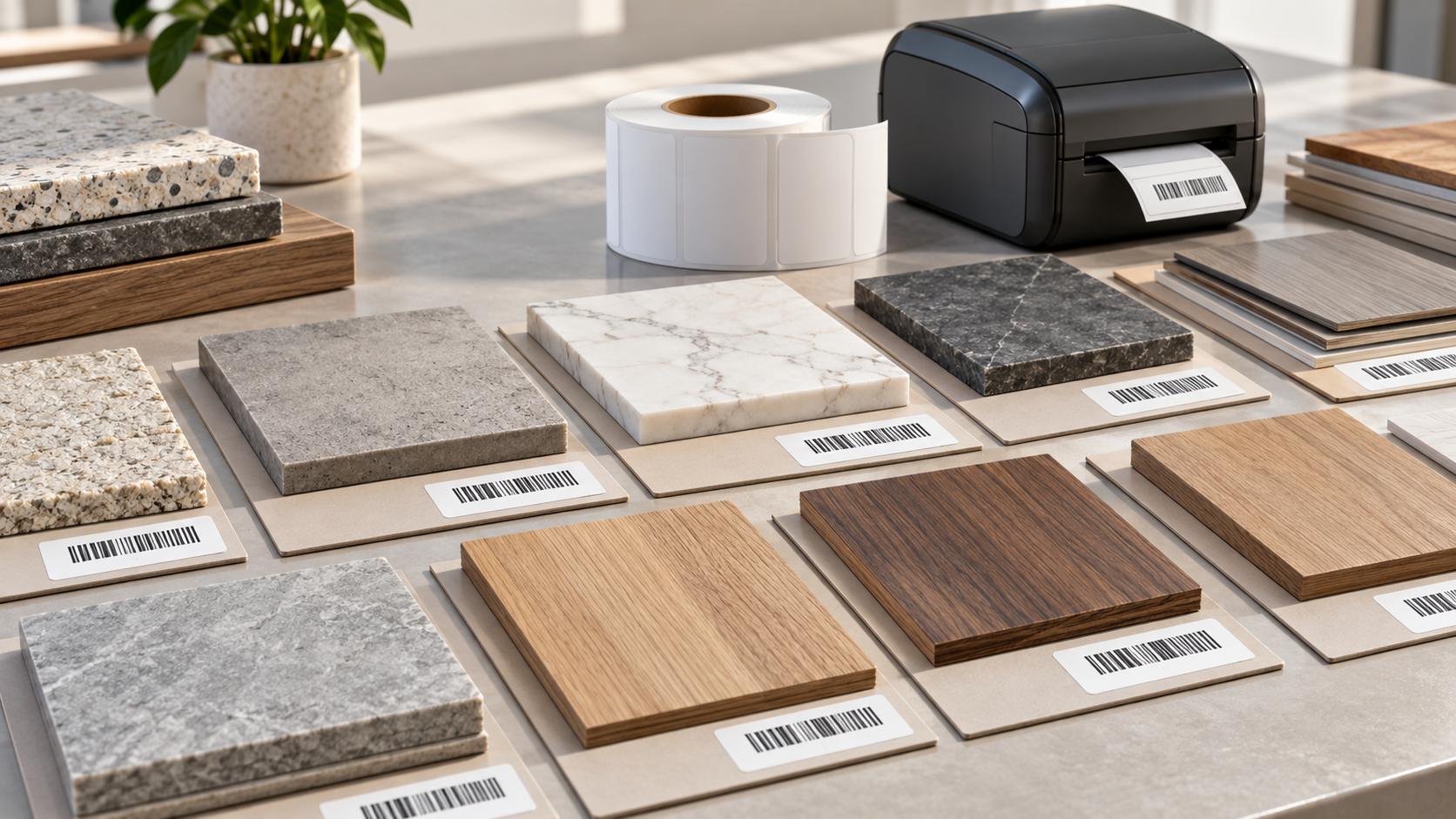 How Do You Label Construction Material Sample Boards With Direct Thermal Labels?